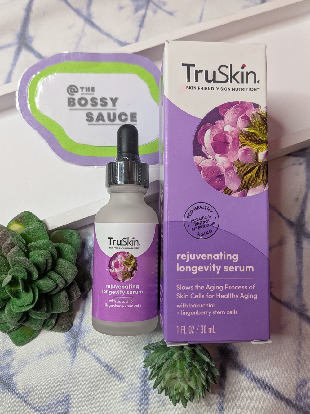🌸 TruSkin Bakuchiol Rejuvenating Longevity Serum 1oz NWT